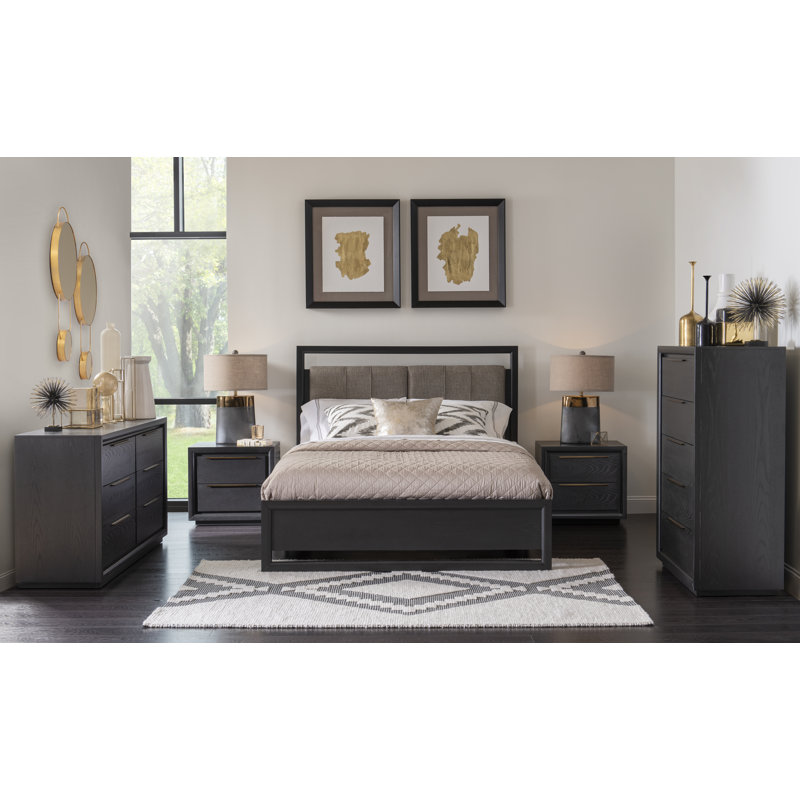 Upholstered Platform Bed, Queen
