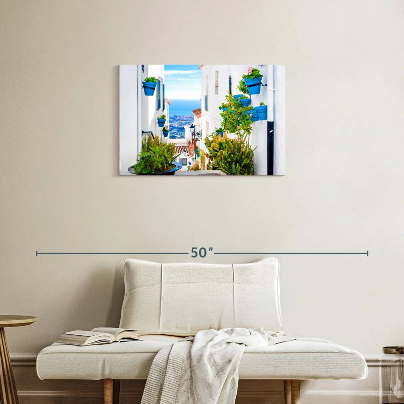 Sirci, pittoresque rue Mijas, H 20 po x l 30 po