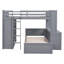 Lit mezzanine avec lit autonome, tablettes, bureau et garde-robe-700251607-700251593