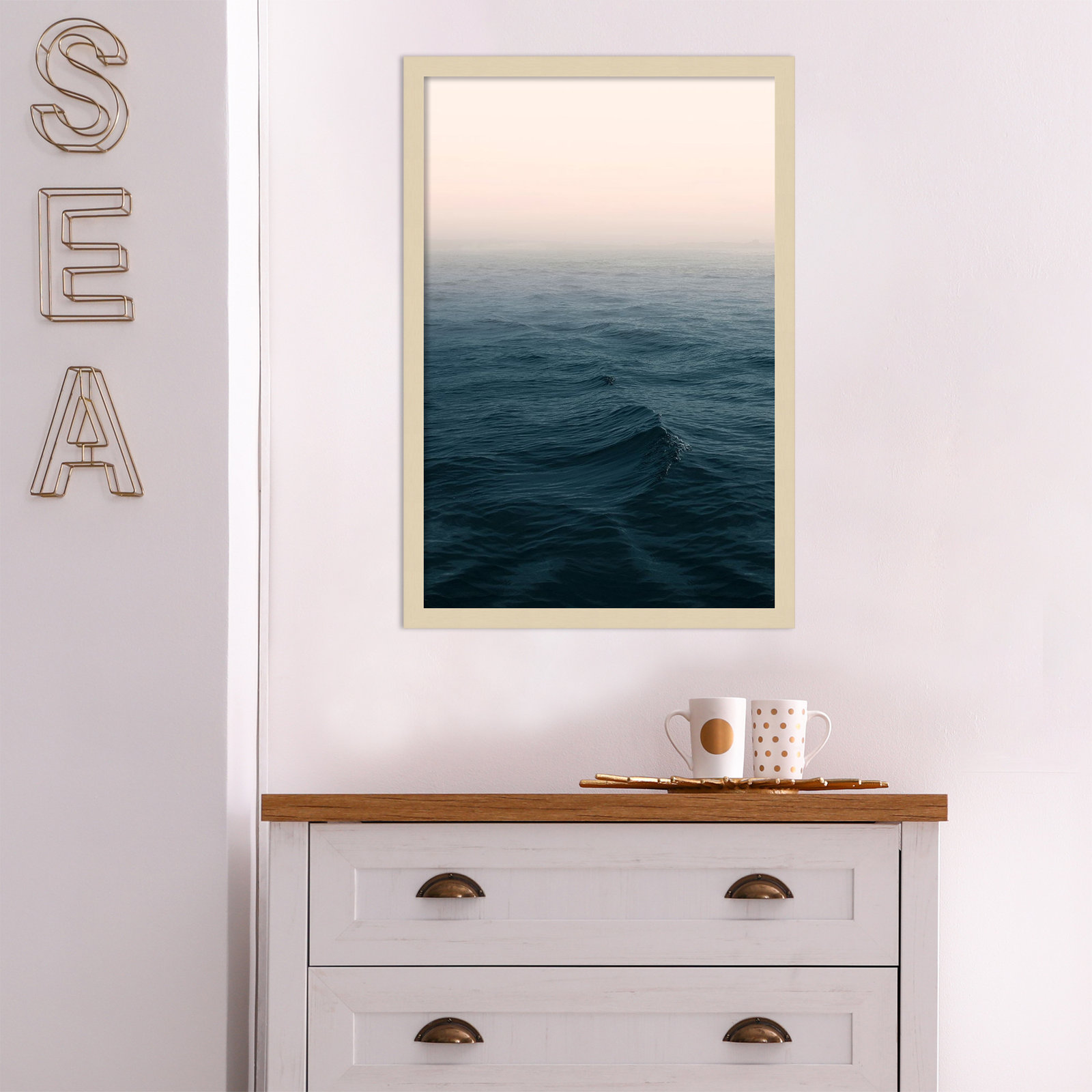 Ocean by Ian Winstanley, Brown, 17" W x 25" H