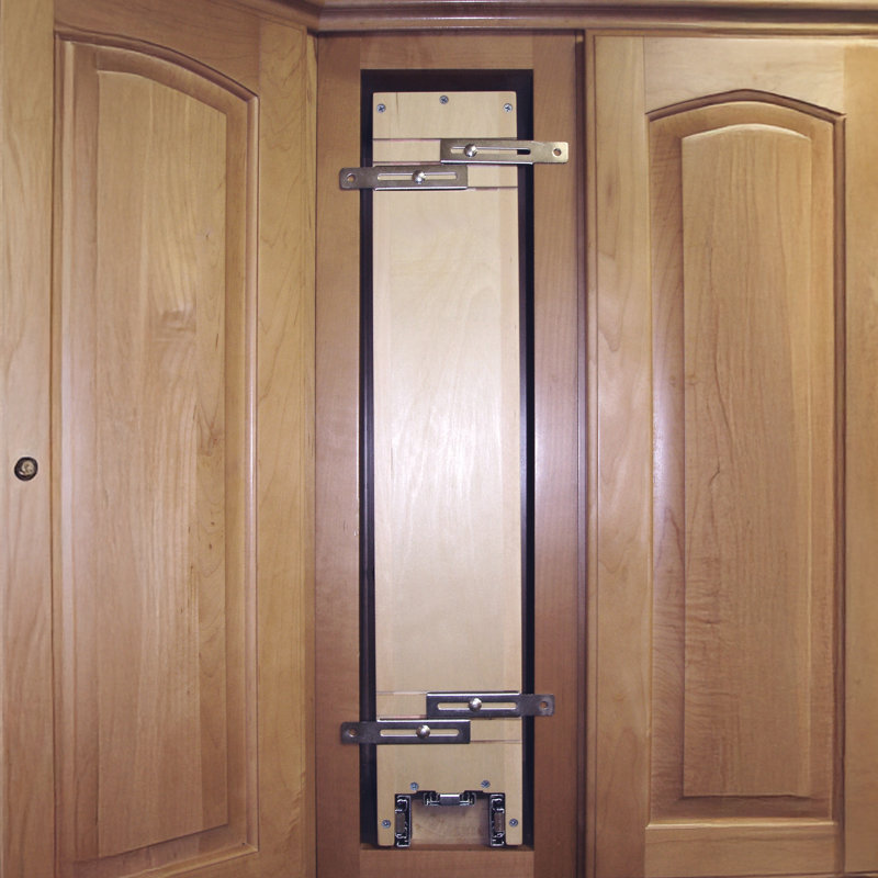 Rev-A-Shelf Wood Wall Pullout Organizer with Ball-Bearing Soft-Close for 30-Inch Height Kitchen Cabinets, 5" W