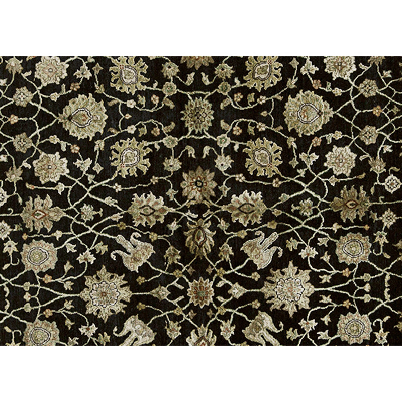 Handmade Silk and Wool Area Rug