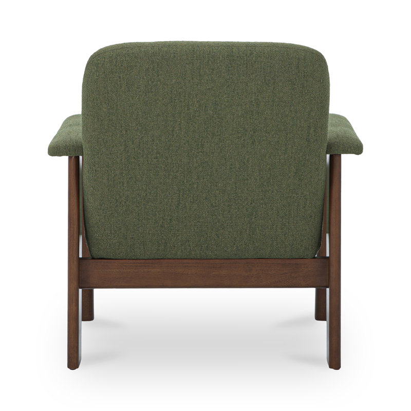 Ellington Lounge Chair, Green Basketweave