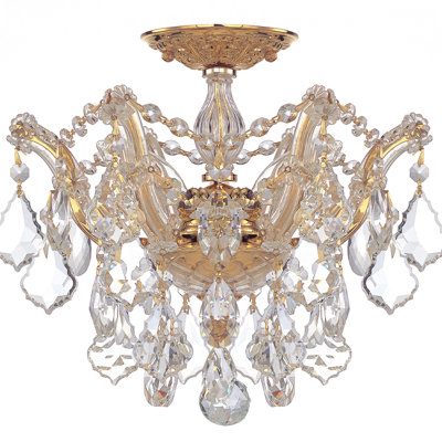 Plafonnier semi-encastré 3 lumières 13,5 po Weekes