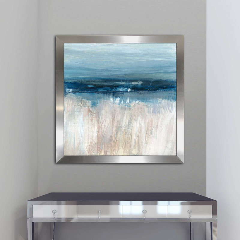 «On the Severn II», reproduction de peinture acrylique encadrée, H 25,5 po x l 25,5 po x P 1 po, Encadrement argenté