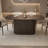 63" Modern Large Dining Table With Vertical Striped Base, Rectangle Kitchen Dinner Table For Dining Room-730186703