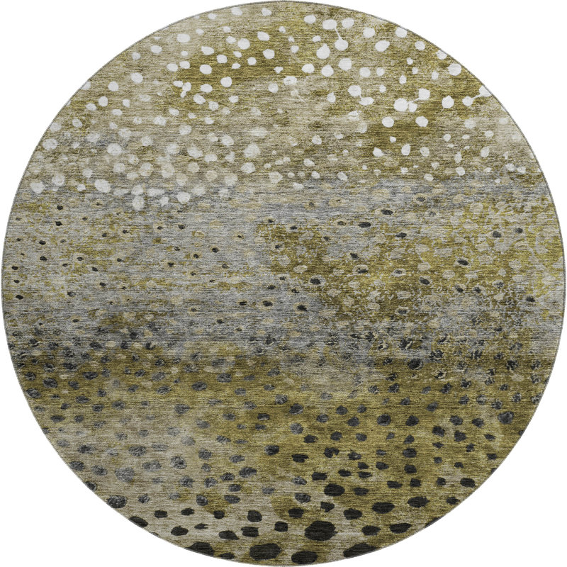 Tapis lavable à la machine Premium AMF1074, Rond 8 pi
