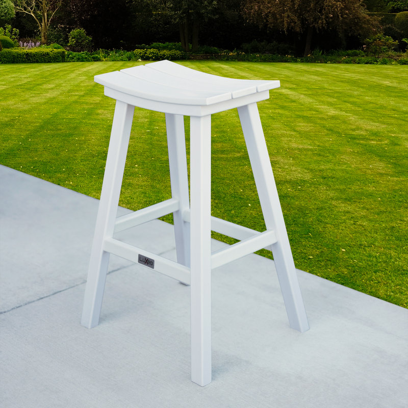 Tabouret d'extérieur Bailey, Blanc