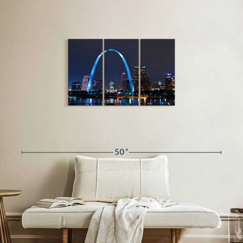 Senne St. Louis Nightscape, 20" H x 33" W