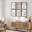 Décoration murale encadrée, ensemble d'inspiration boho abstraite et minimaliste, illustrations modernes et décoratives pour salon, chambre à coucher, bureau-116539810-116539814