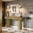 Rustic Side Table,Compact Console Table,Sofa Table