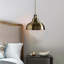 Light Green Brass Dome Pendant – Industrial Modern Ceiling Light Fixture for Kitchen & Dining