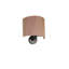 Lampe murale élégante avec corps en métal et capuchon en bambou, 7,9 po x 9,8 po x 9,8 po | Douille E27, 40 W maximum, indice de protection IP20 | Finition en bois élégante, parfaite pour le salon, la chambre à coucher et l'éclairage de bureau | Décoration moderne pour la maison-106854243