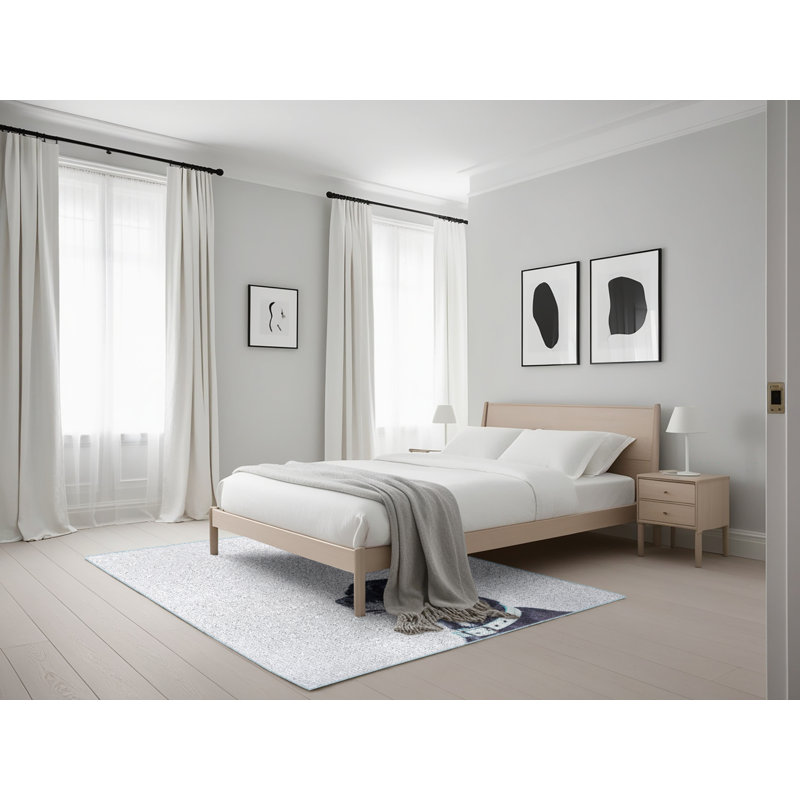 Tapis gris Dog 25, Rectangle 5 pi x 7 pi