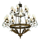 124" Wide Antonia 2 Tier Crystal Chandelier