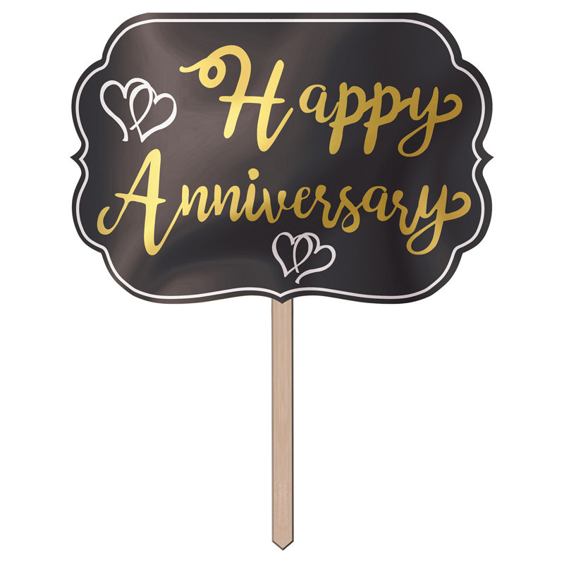 Enseigne de fleuret joyeux anniversaire