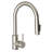 Single Handle Pull Down Sprayer Kitchen Faucet in Brushed Nickel-69567959