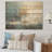 Gold And Blue Bird Bloom Springtime IV - Tree Canvas On Wood Print-947042425