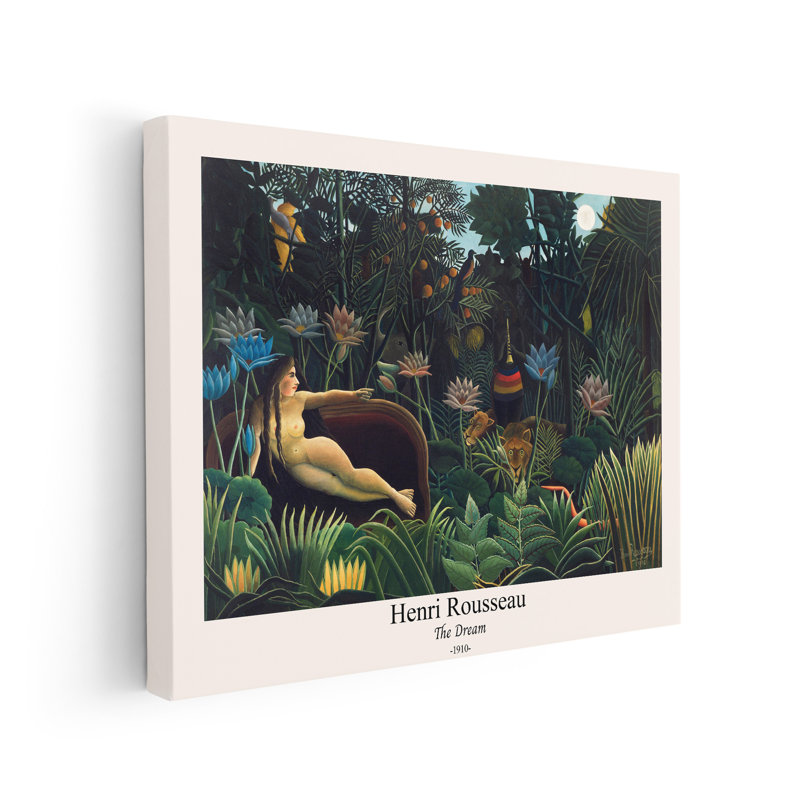 Henri Rousseau - The Dream No1, Affiche, Encadrement blanc, H 16 po x l 20 po