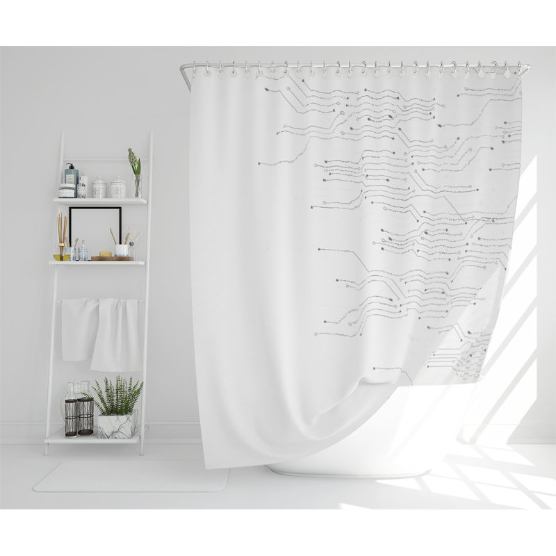Dilshan Polyester Shower Curtain Set