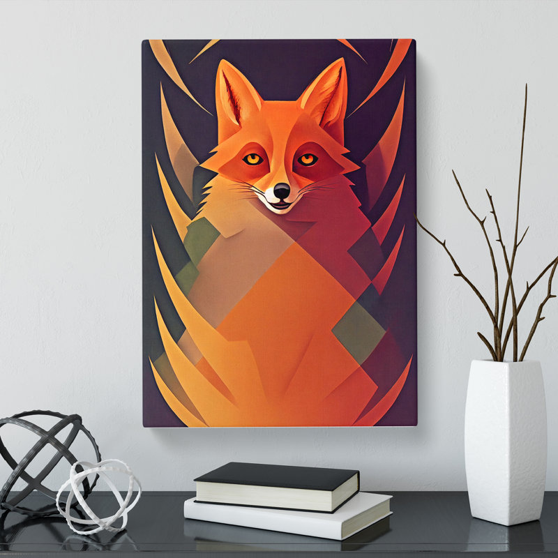 Fox Unique Abstract Vol.3 - Wrapped Canvas, 60cm H x 40cm W x 3cm D