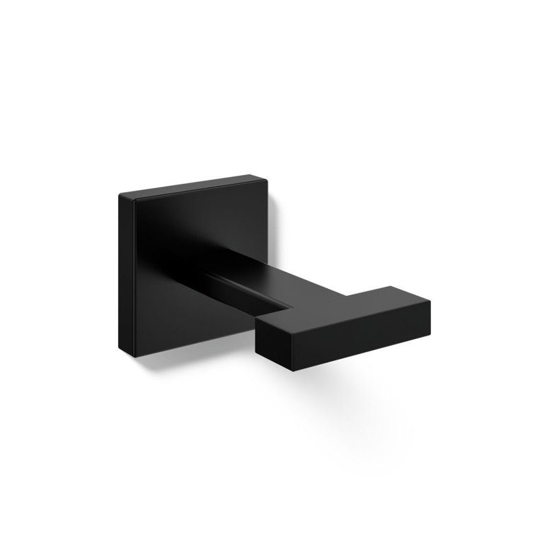 Square Robe Hook, Matte Black