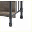 Table à hauteur de comptoir, brun noyer & amp; Gris clair avec 2 tablettes 2 compartiments | Métal | Bois synthétique