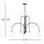 Comet 6 - Light Dimmable Chandelier