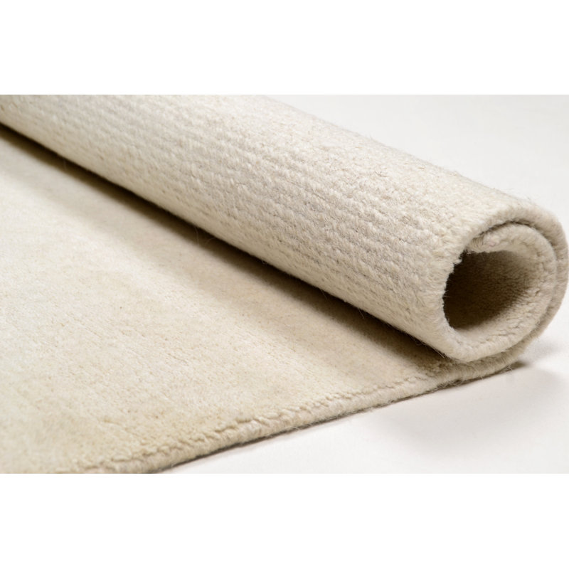 Pires Solid Colour Wool Hand Woven Area Rug, Rectangle 250 x 350cm