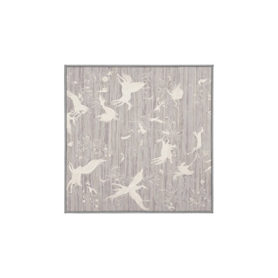 Tapis gris lavable à la machine