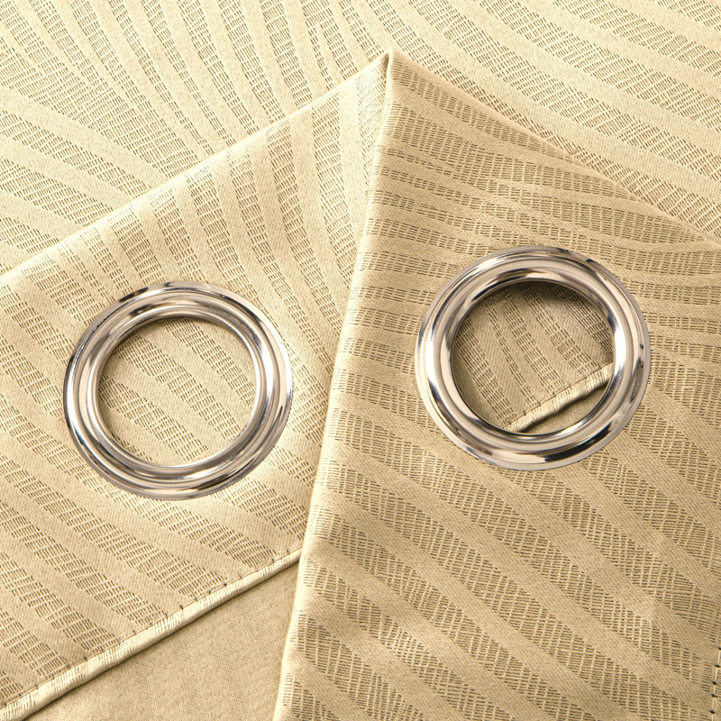 Rideau occultant en polyester Aaban, Argent, L 54 po x L 95 po