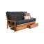 Le cadre de futon double Stratford comprend des tiroirs de rangement et un matelas-763104906-763104899-675363571