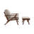 Juntier Upholstered Armchair with Ottoman-444316352