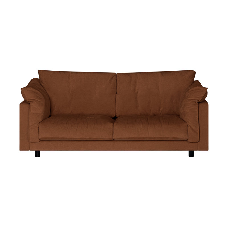 Alazae 3 Seater Chenille Sofa, Red