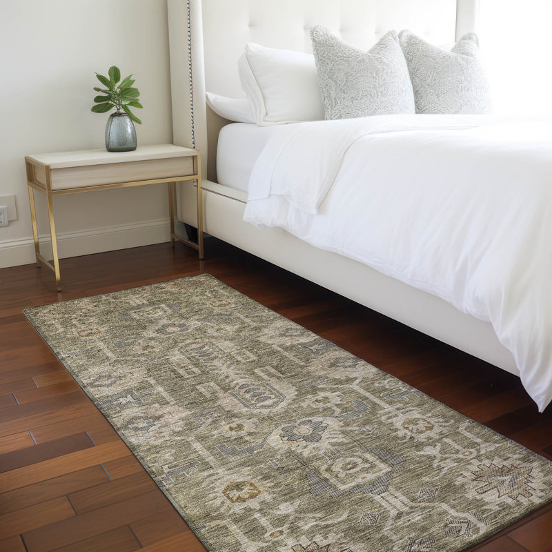 Alta Washable Oriental Indoor / Outdoor Rug, Runner 2'3" x 7'6"