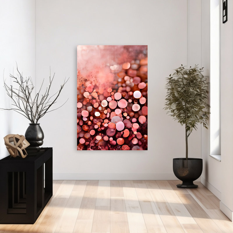 «Bubble Dreamscape Abstract Modern Landscape Nature», reproduction d'art murale, H 48 po x l 32 po