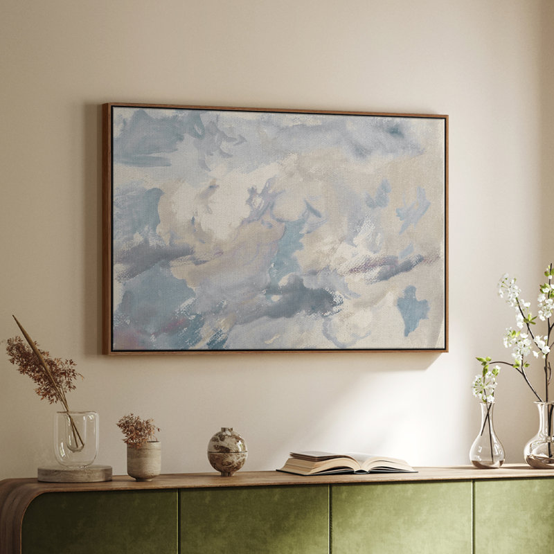 «Vintage Landscape - DCCL XXV» sur, Toile encadrée noyer flottant, H 25 po x l 37 po x P 2 po