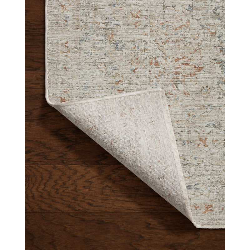 Amber Lewis x Loloi Honora Bone / Multi Area Rug, Rectangle 5'3" x 7'9"