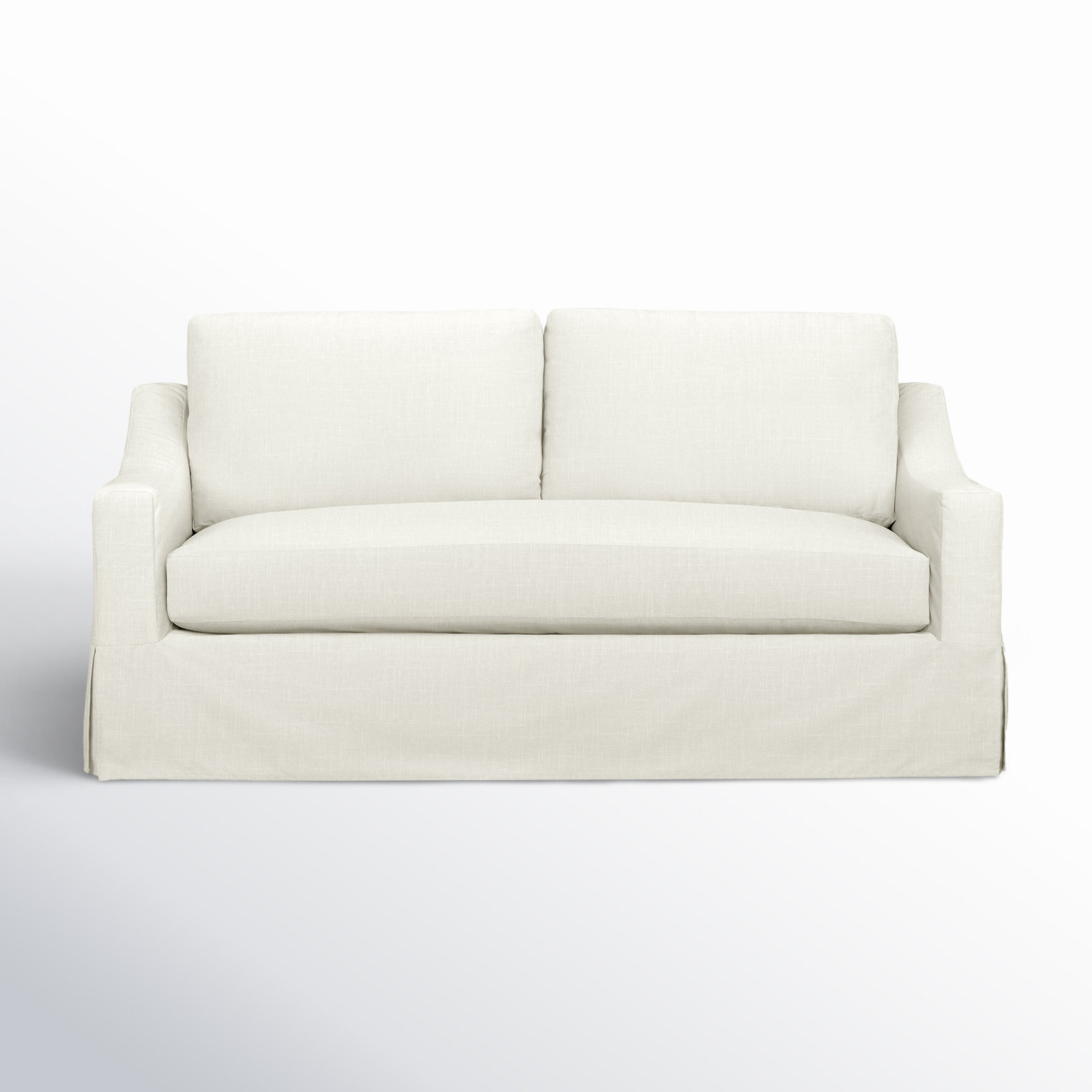 Cranbrook 78'' Upholstered Sofa, Lena Off White Performance Linen Blend