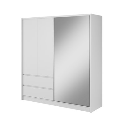 Delmy 3 Door Solid + Manufactured Wood Wardrobe