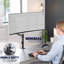 Support de bureau pour moniteur pneumatique à bras simple