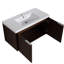 Meuble-lavabo moderne de 36 po, lavabo inclus, porte à fermeture douce, conception à 2 portes, noyer, rangement généreux de 36 po avec lavabo, 2 portes, amplement pour les visites fréquentes-32210595-32210592
