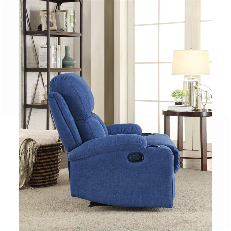 Fauteuil inclinable en tissu FlowLuxe Living Blue