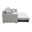 Canapé-lit modulaire en chenille Oren avec rangement et 2 coussins décoratifs Oren