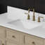 Meuble-lavabo simple 48 po Ronnie avec comptoir en quartz de Carrare blanc, pré-assemblé