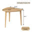 Tables d'appoint gain de place, 91,2 cm (35,91 pouces) en MDF et bois, style moderne et compact pour la maison-876216410