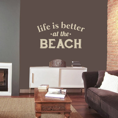 Adhésif décoratif «Life Is Better At The Beach»