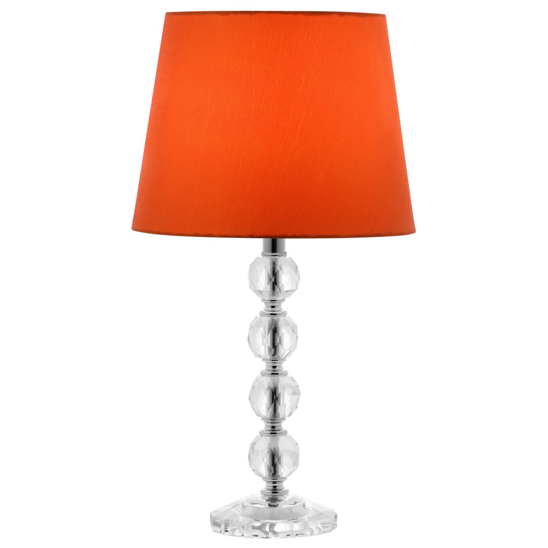 Nola Crystal Table Lamp, Orange