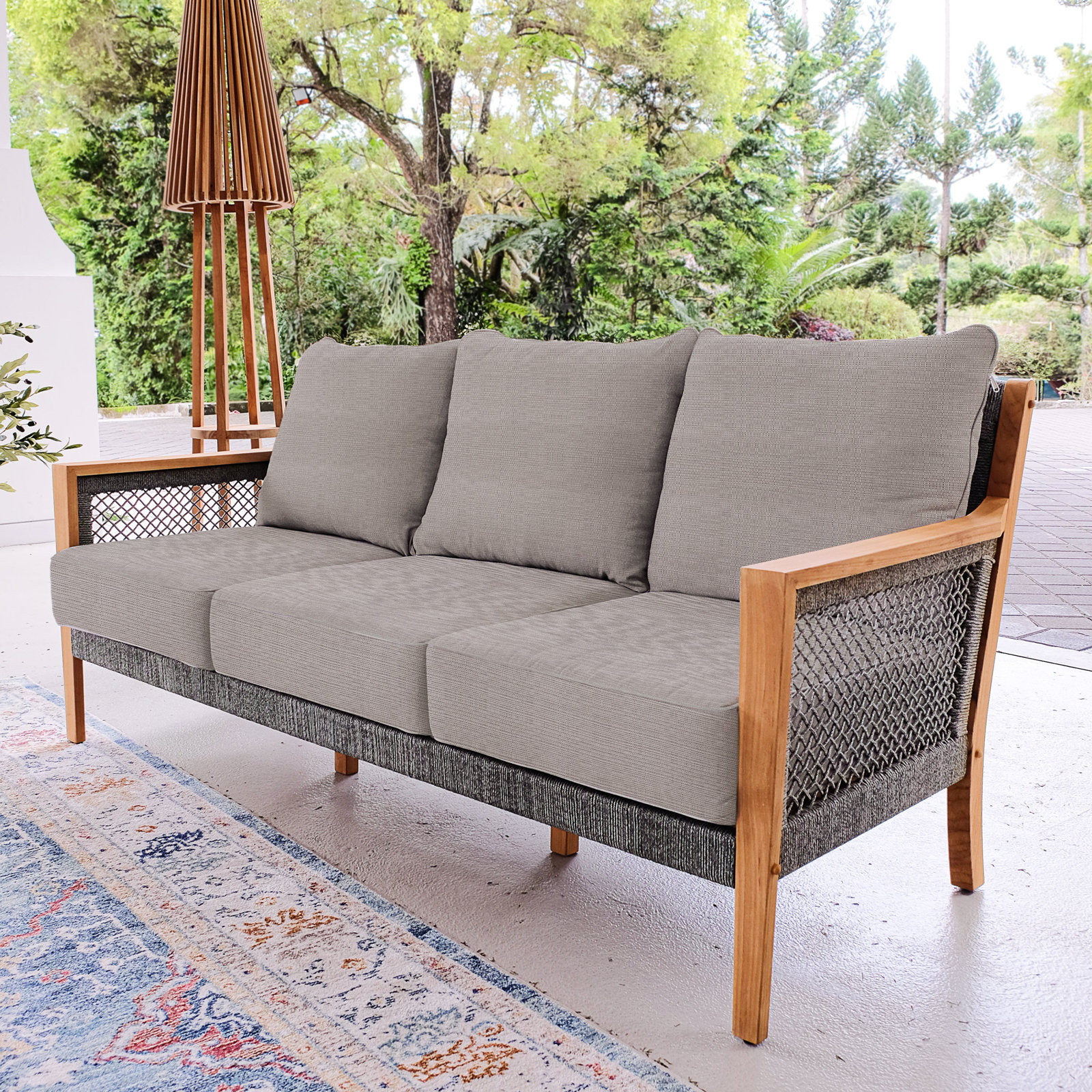 Chauncie 5-Person Patio Seating Group, Beige