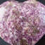 Genuine Polished Lepidolite Heart (165 Grams)